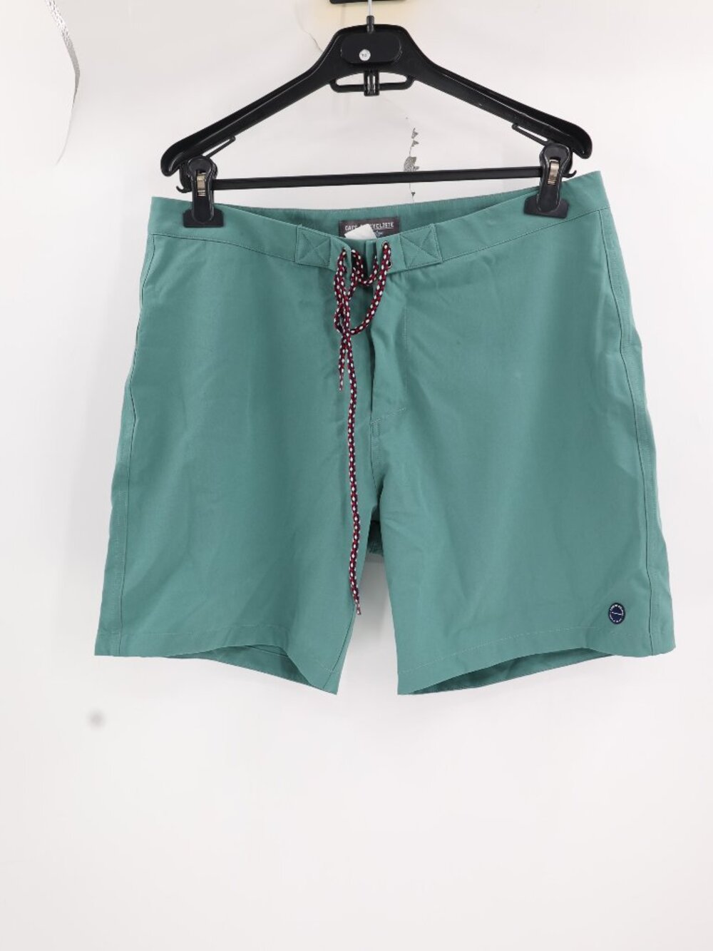 Cafe du Cycliste Cote d’Azur Cycling Shorts Mens XL 7" Green Athletic Drawstring